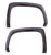 Lund Rivet Style Fender Flare Set, Black for Jeep Wrangler JK - RX606T-B