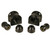 Rugged Ridge Jeep Wrangler Swaybar Bushing Kit - 1-1111BL; Black