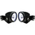 Vision X Lighting 2/4 Seat RZR A-Pillar Single Optimus Mount Landr Including 2 X XIL-OPRh115 Optimus Halo Lights - XIL-OEAS08RZROPRH