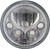 Vision X Lighting 07-17 Jeep JK Headlights (Pair of 7" Black Chrome Round VX LED Headlight w/ Low-High-Halo Including Anti-Flicker Adapter) - 9892825