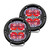 RIGID 360-Series 4 in. LED Off-Road, Drive w/ Red Backlight (Pair) - 36116