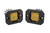 Diode Dynamics Stage Series C1 LED Pod Pro Yellow Flood Flush Amber Backlight Pair-DD6478P