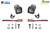 Diode Dynamics Stage Series C1 LED Pod Sport White Spot Standard White Backlight Pair-DD6449P