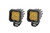 Diode Dynamics Stage Series C1 LED Pod Pro Yellow Flood Standard Amber Backlight Pair-DD6463P