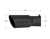 MBRP 15+ Chevrolet/ GMC 2500/ 3500 Duramax Exhaust Tip 6 Inch O.D. Angled Rolled End 5 Inch Inlet 15 1/2 Inch Length 30 Degree Bend Black - T5154BLK