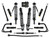 ICON 3-4" Lift, Non-sasquatch, Stage 8 Suspension System, Tubular for 21-26 Bronco - K40008T