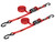 SpeedStrap Ratchet 1 in. x 15 ft. Tie Down w/ Snap 'S' Hooks (Red; Pair) - 11503-2