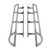 CBI/Prinsu 4Runner Trail Bolt-On Rock Sliders, DOM (Upgrade), Bare Metal, 10-22 - 300-000-011-047