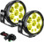 Vision X Lighting Pair of 6.7" Cannon Adv Halo Selective Yellow 8 LED Light Mixed Beam Including Harness - CGA-CPMH8MSYKIT