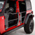 Go Rhino - Trailline Tube Door Front - Text. Black - Gladiator/Wrangler Crew Cab - 572601