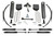 Fabtech Basic Lift System, 8 in. Lift w/ Stealth and Remote Reservoir Lf Sprngs For 08-16 Ford F250/350 4WD. - K2127M