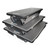 FLATED Inflatable Sleeping Pad Platform Medium 72 in. x 53 in. Gray/Black