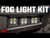 Rough Country LED Light Kit, Fog Mount, Triple, Black, 2 in., Pair, Spot for Ford Bronco 14-18 / Ford Bronco 2 Door 14-18 - 51085