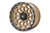 Rough Country 87 Series Wheel, Simulated Beadlock, Bronze/Black, 17x8.5, 5x4.5, +0mm - 87170913