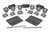 Rough Country LED Light Kit, Fog Mount, Triple, Black, 2 in., Pair, Flood for Ford Bronco 14-18 / Ford Bronco 2 Door 14-18 - 51086