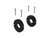 ICON Coilover Bump Stop Spacer Kit, 7/8" Shaft, 3/8" Tall - 611074