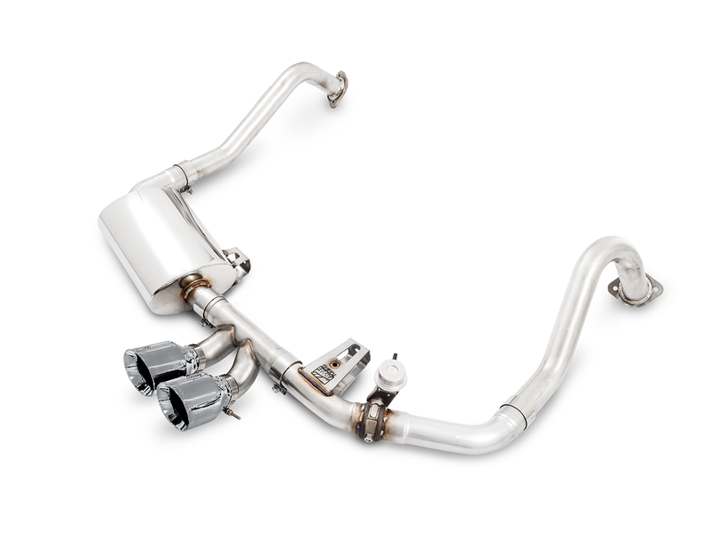 AWE SwitchPath Exhaust for Porsche 718 Boxster / Cayman (PSE Only) - Chrome Silver Tips - 3025-32020