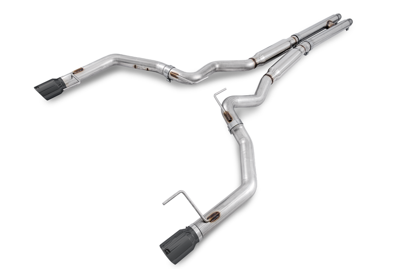 AWE Touring Edition Cat-back Exhaust for S550 Mustang GT - Dual Tip - Diamond Black Tips - 3015-33084
