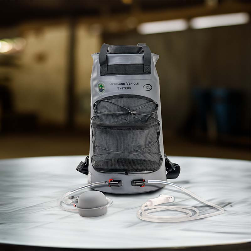 OVS Portable Camp Shower, 23 QT, Nozzle & Accessories - 40300031