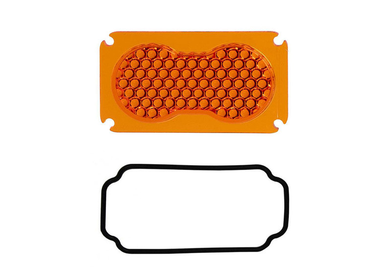 Baja Designs S2 Light Pod Lens Kit, Work/Scene, Factory Amber - 660134