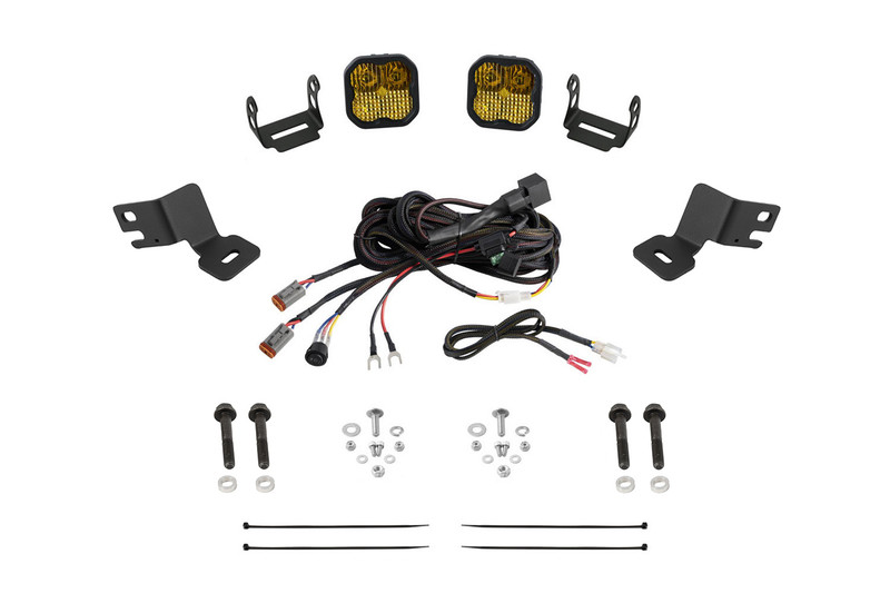 Diode Dynamics Stage Series Ditch Light Kit for 19-24 Polaris RZR XP, SS3 Sport Yellow Combo - DD8081