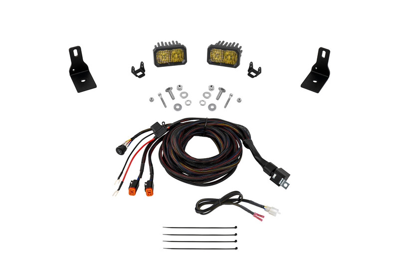 Diode Dynamics Stage Series Ditch Light Kit for 22+ Ford Maverick C2 Pro Yellow Combo - DD7761