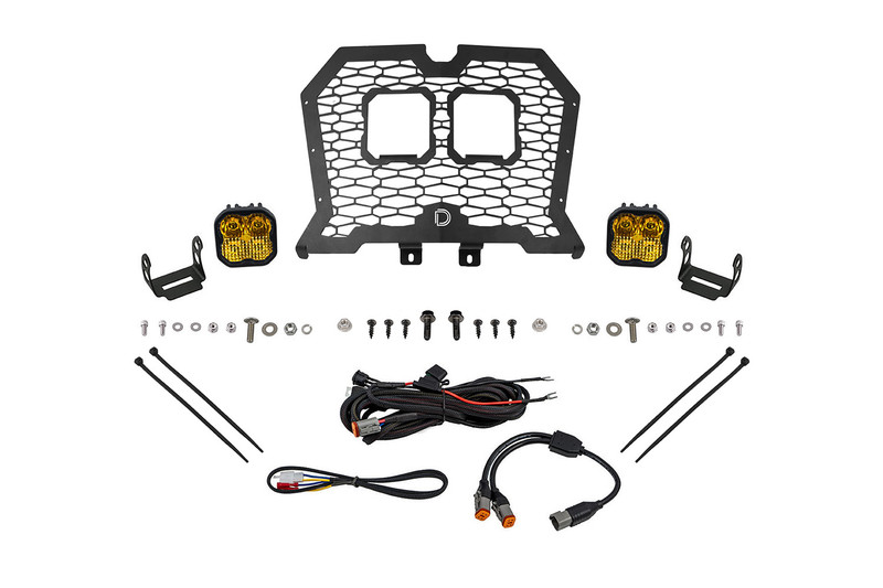 Diode Dynamics Stage Series LED Grille Kit for 19-24 Polaris RZR XP, Sport Yellow Combo - DD8072