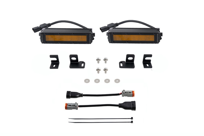 Diode Dynamics SS6 LED Fog Light Kit for 24+ Toyota Tacoma, Amber Wide - DD7932
