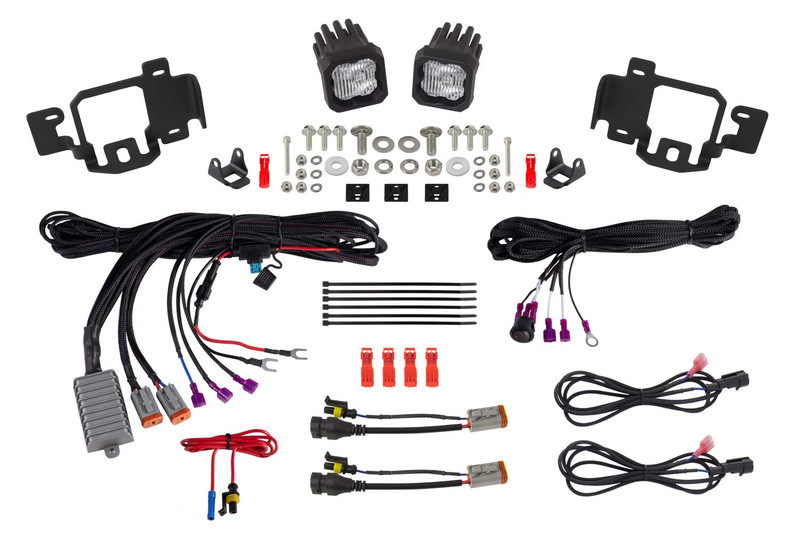 Diode Dynamics SSC1 LED Fog Light Kit SAE Fog for 23-24 Chevrolet Colorado, White - DD7804