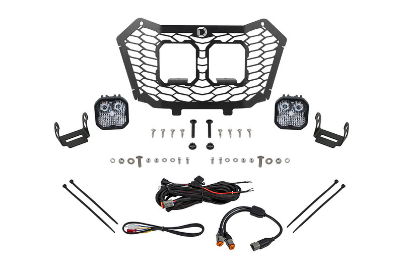 Diode Dynamics Stage Series LED Grille Kit for 22-24 Honda Talon, Pro White Combo - DD7903