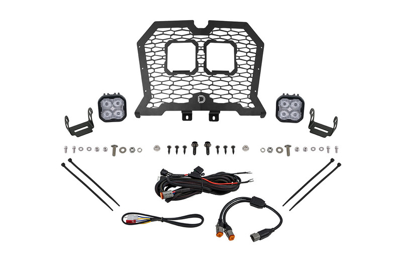 Diode Dynamics Stage Series LED Grille Kit for 19-24 Polaris RZR XP, Sport White Fog - DD8073