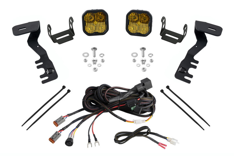 Diode Dynamics SS3 LED Ditch Light Kit, Sport Yellow Combo for 24+ Tacoma - DD7939