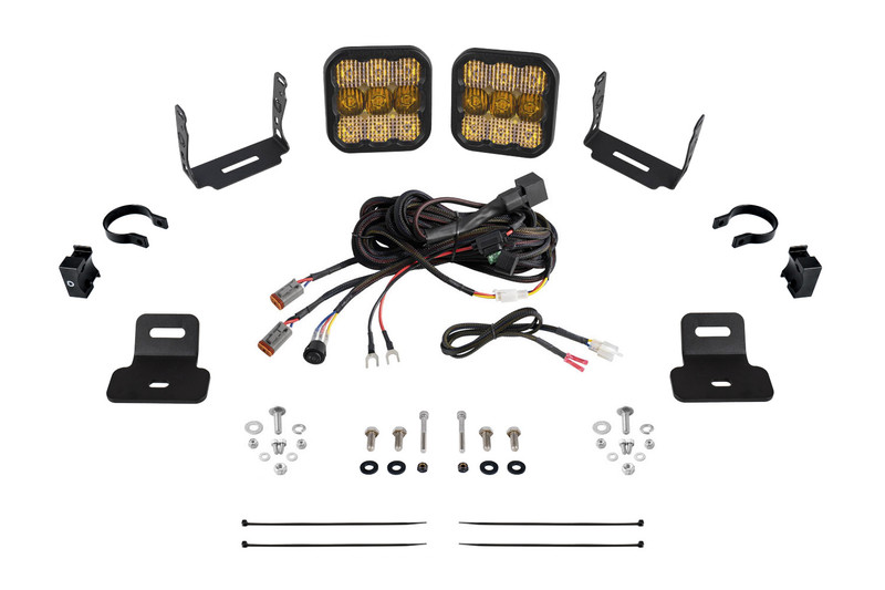 Diode Dynamics Stage Series Ditch Light Kit for 17-24 Can-Am Maverick X3 SS5 Pro Yellow Combo - DD7871