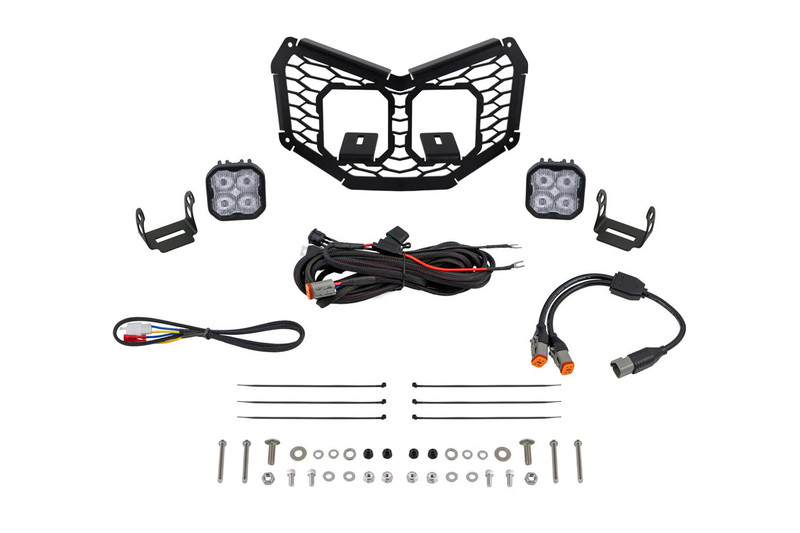Diode Dynamics Stage Series LED Grille Kit for 17-24 Can-Am Maverick X3 Sport White Fog - DD7880