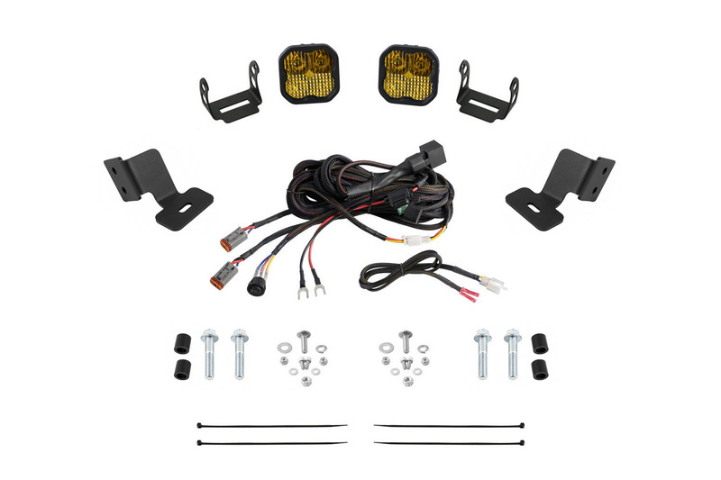 Diode Dynamics Stage Series Ditch Light Kit for 19-24 Honda Talon, SS3 Sport Yellow Combo - DD7909