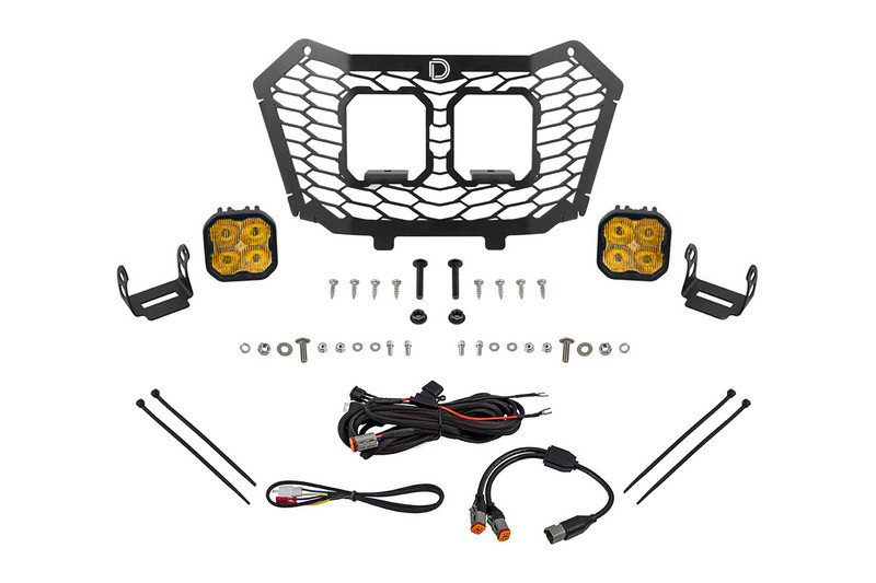 Diode Dynamics Stage Series LED Grille Kit for 22-24 Honda Talon, Pro Yellow Fog - DD7906