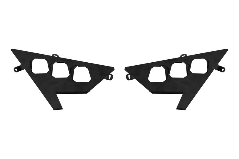 Diode Dynamics 20+ Polaris RZR C1 Headlight Mounting Bracket Kit (Pair) - DD7643P