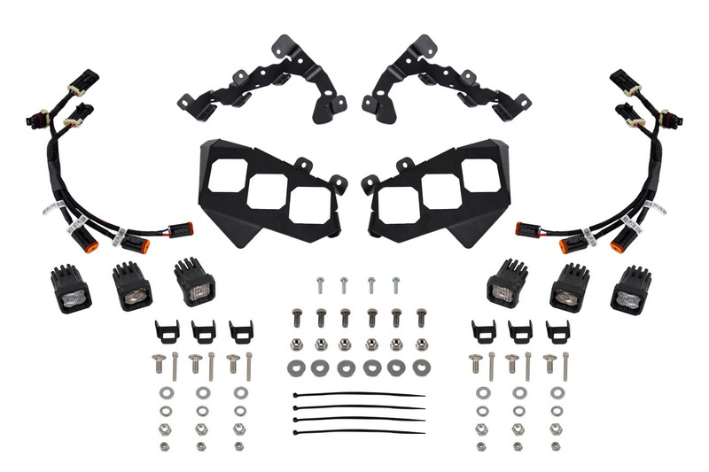Diode Dynamics Can-Am Maverick X3 C1 Headlamp Kit Pro White ABL - DD7888