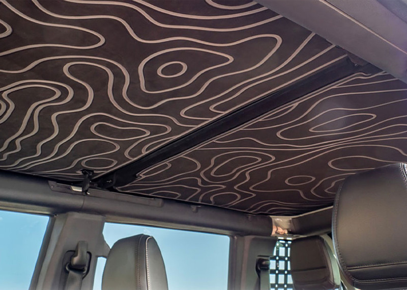 Turn Offroad Bronco TR10 Hard Top Foam Headliner, Black