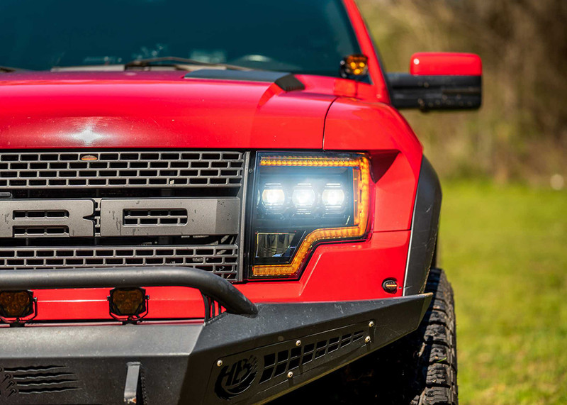 Morimoto XB LED Headlights (Amber DRL): 09-14 F-150 - LF506-A-ASM