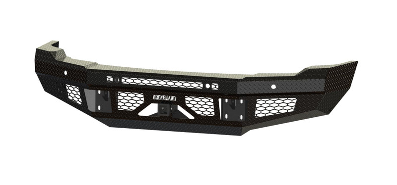 Bodyguard Bumpers Ft Series Base - Gloss Black Front Bumper: 24-25 Silverado/Sierra 2500/3500 - JAG24BYGNN