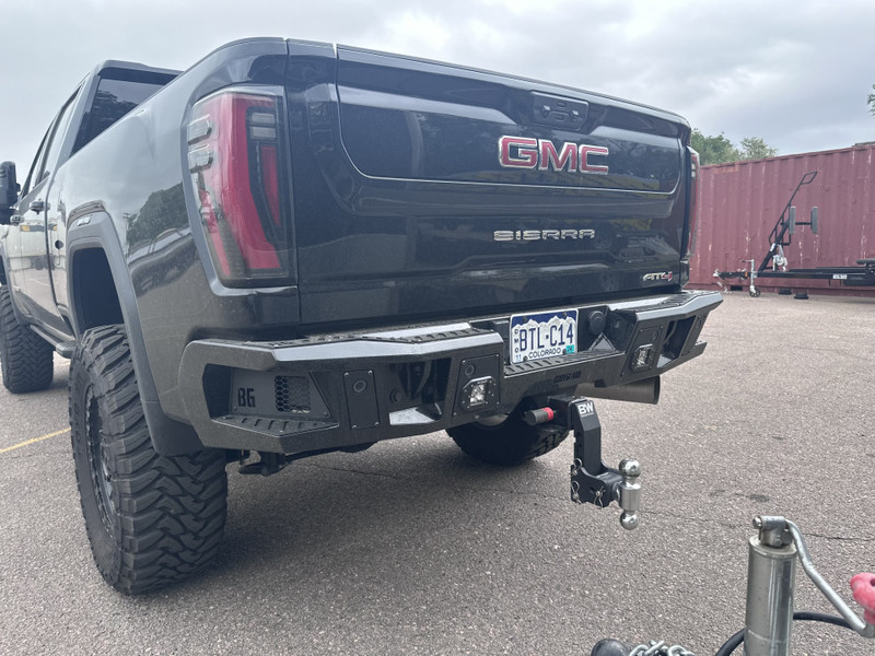 Bodyguard Bumpers A2 Rear - Textured Black Rear Bumper: 20-25 Silverado/Sierra 2500/3500 - DFC24BYT
