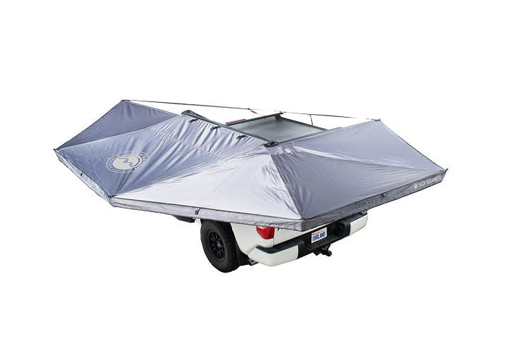 OVS XD Nomadic 270 Awning w/ Lights & Blackout, Grey, Driver Side