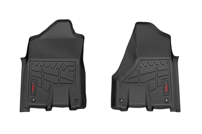 Rough Country Sure-Fit Floor Mats - Front Bucket - Crew - Ram 2500/3500 2WD/4WD (2019-2024) - SM31431