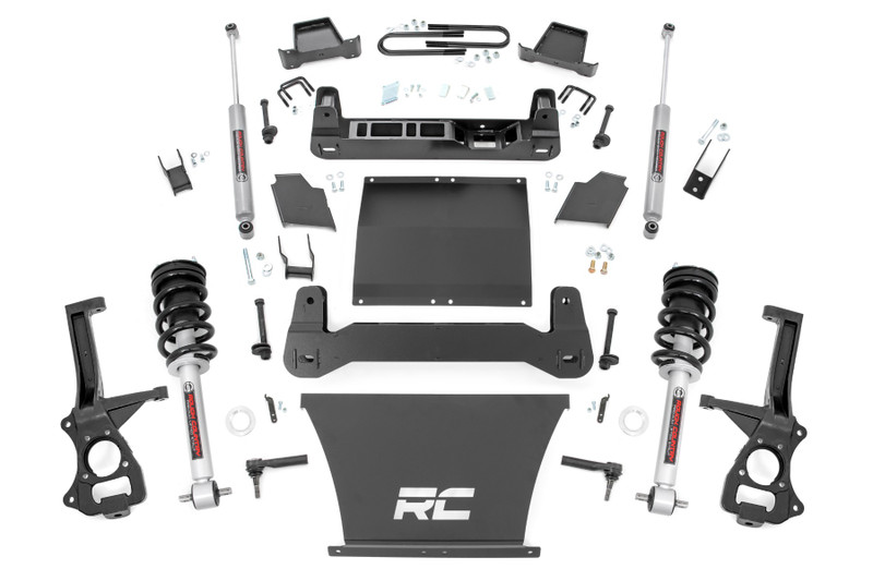 Rough Country 4 Inch Lift Kit - AT4/Trailboss - N3 Struts - Chevy/GMC Sierra 1500 (2025)/Silverado 1500 (2025) - 110331