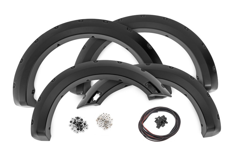 Rough Country Pocket Fender Flares - G1 Black - 6' Bed - Ford Ranger 2WD/4WD (2019-2023) - F-F11201A-G1