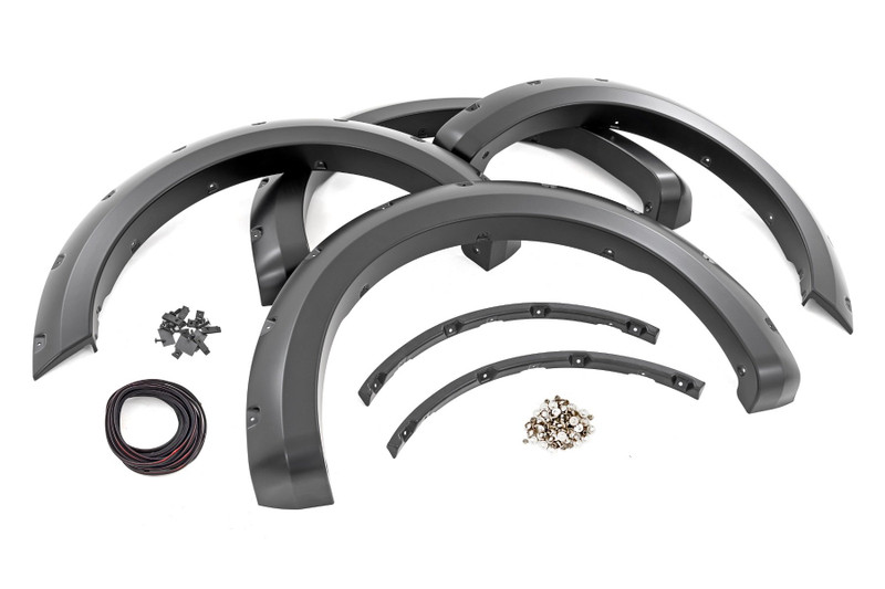 Rough Country Pocket Fender Flares - ME Abyss Gray - Ford F-150 2WD/4WD (2021-2024) - F-F20911B-ME