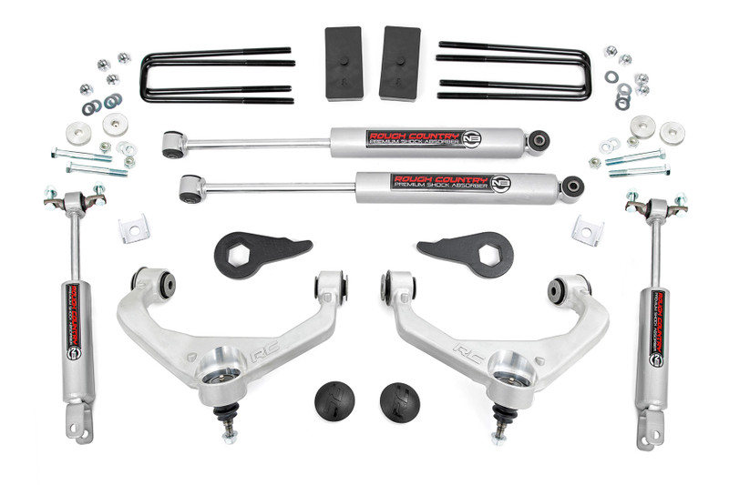 Rough Country 3.5 Inch Lift Kit - w/ Overloads - Chevy/GMC 2500HD/3500HD 2WD/4WD (11-19) - 97530