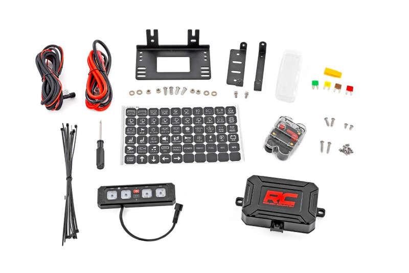 Rough Country 4 Gang Switch Panel - RGB Backlit Buttons - Multifunction Modes - 70965