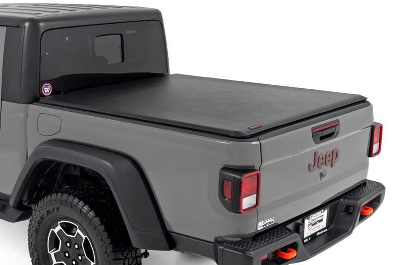 Rough Country Soft Roll Up Bed Cover - 5 Bed - Jeep Gladiator JT 4WD (2020-2024) - 42620500